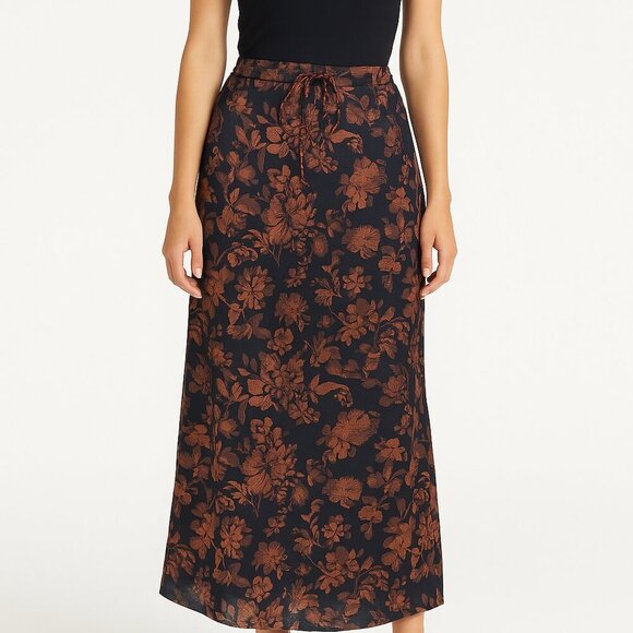 Amanda Uprichard Dresses & Skirts - NWOT Sample Sale Floral Maxi Skirt Size Small Black Brown No Tags